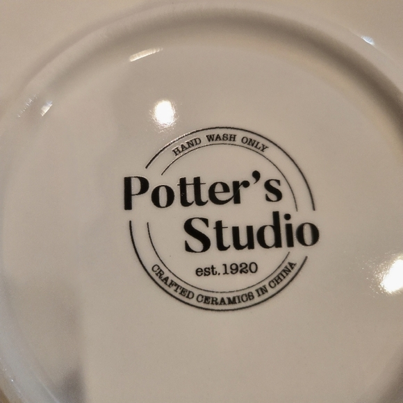 Potter's Studio Halloween VICTORIAN SKELETON (4-PC) Dinner Plates~ Scalloped/New - Picture 8 of 9